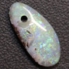 12.65 Cts Australian Boulder Opal Cut Loose Stone Drilled Pendant