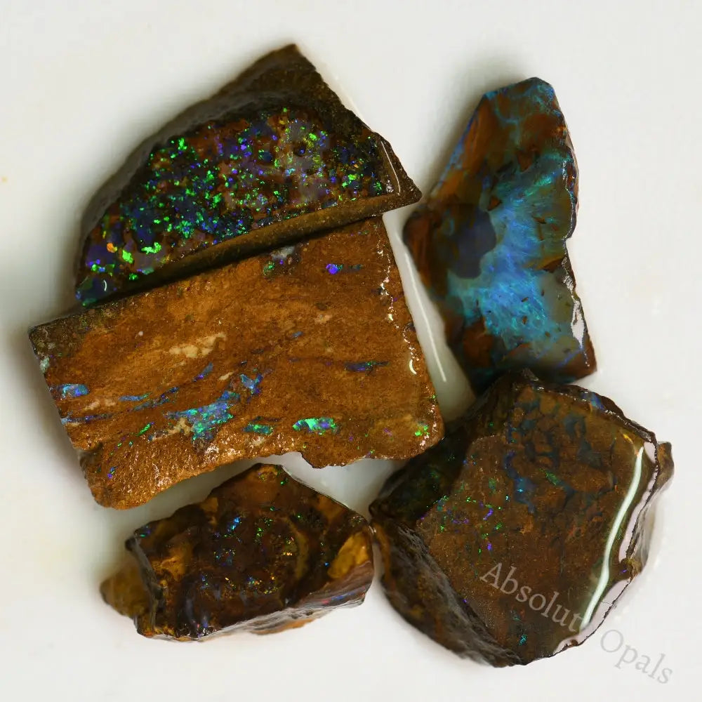 120 Cts Australian Boulder Opal Rough Parcel
