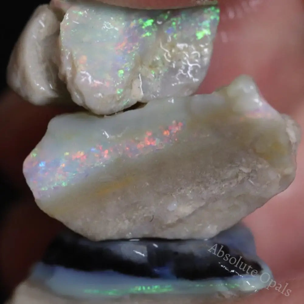 121.10 Cts Australian Solid Semi Black Opal Rough Lightning Ridge Parcel
