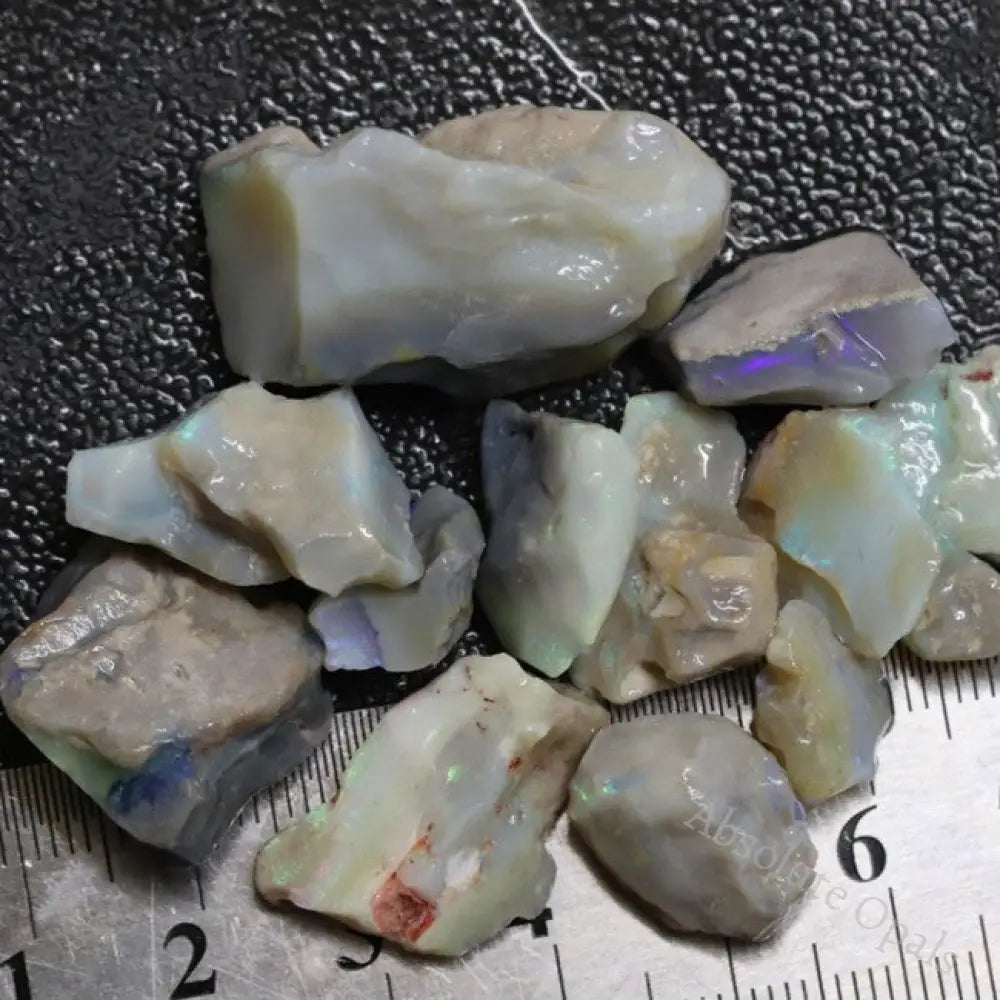 125.90 Cts Australian Solid Semi Black Opal Rough Lightning Ridge Parcel