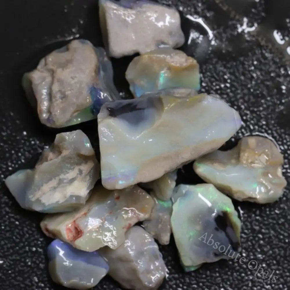 125.90 Cts Australian Solid Semi Black Opal Rough Lightning Ridge Parcel