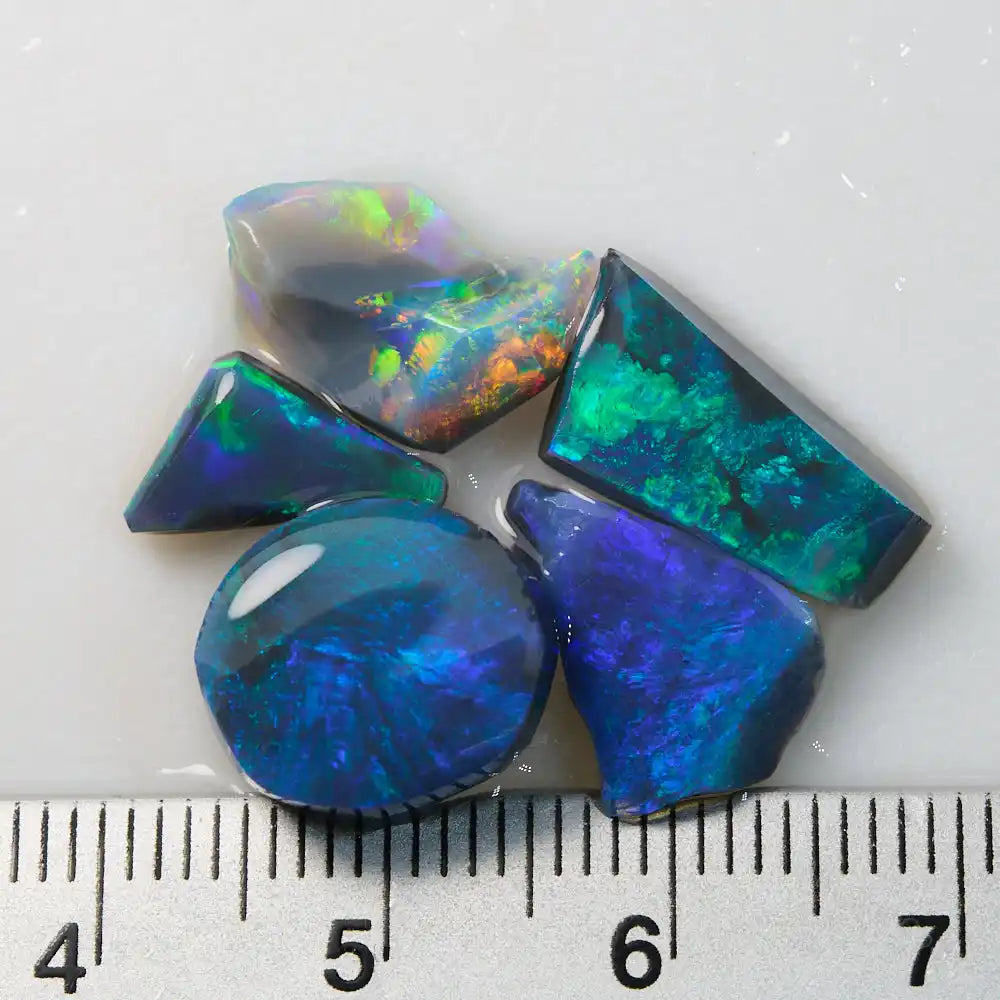 13.1 cts Rough Black Opal Rubs Parcel Lightning Ridge CMR Rough Opal