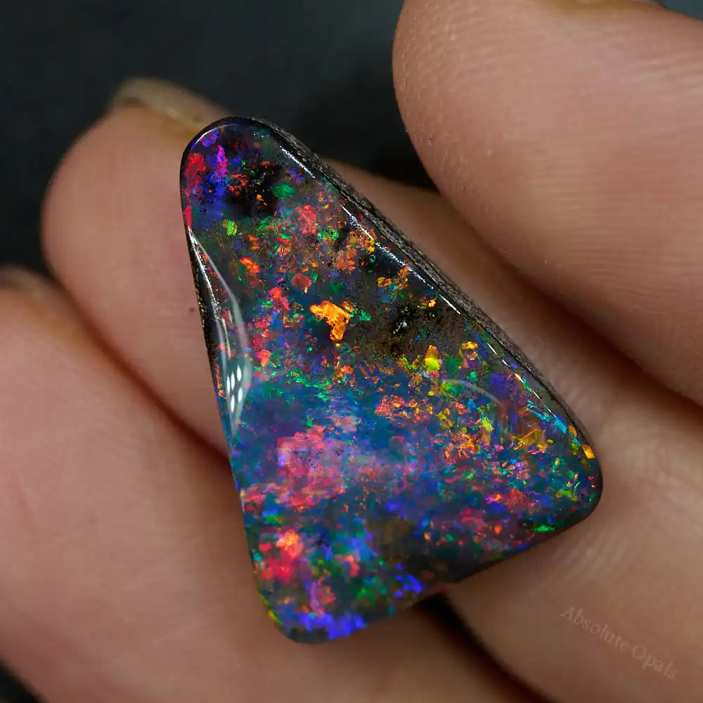 13.68 cts Boulder Opal Cut Stone Boulder Opal