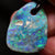 Australian Opal Drilled Greek Leather Mounted Pendant Necklace