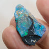 Rough Lightning Ridge Opal for carving – natural raw gemstone with vibrant color play, ideal for lapidary and jewelry making
