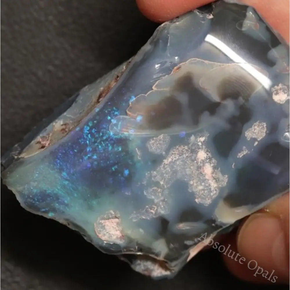 131.25 Cts Australian Black Opal Rough Lightning Ridge Polished Specimen
