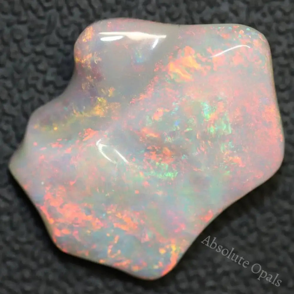 14.10 Cts Australian Opal Lightning Ridge Carving Solid Loose Stone Semi Black