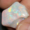 14.10 Cts Australian Opal Lightning Ridge Carving Solid Loose Stone Semi Black