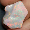 14.10 Cts Australian Opal Lightning Ridge Carving Solid Loose Stone Semi Black