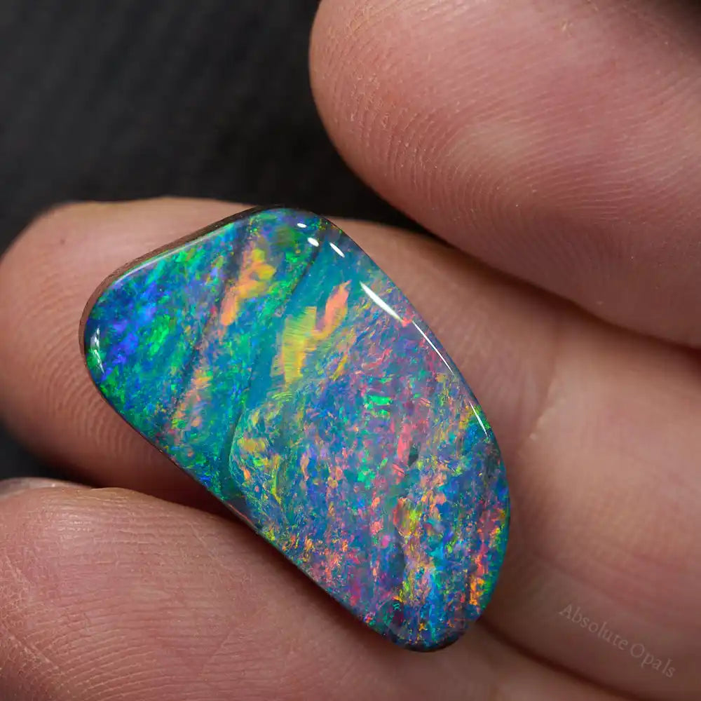 14.67 cts Boulder Opal Cut Stone - Absolute Opals & Gems