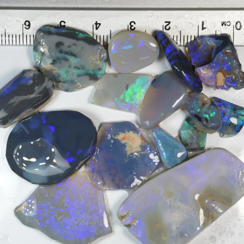 Rough Black Opal Parcel Rubs Lightning Ridge Gem offcuts