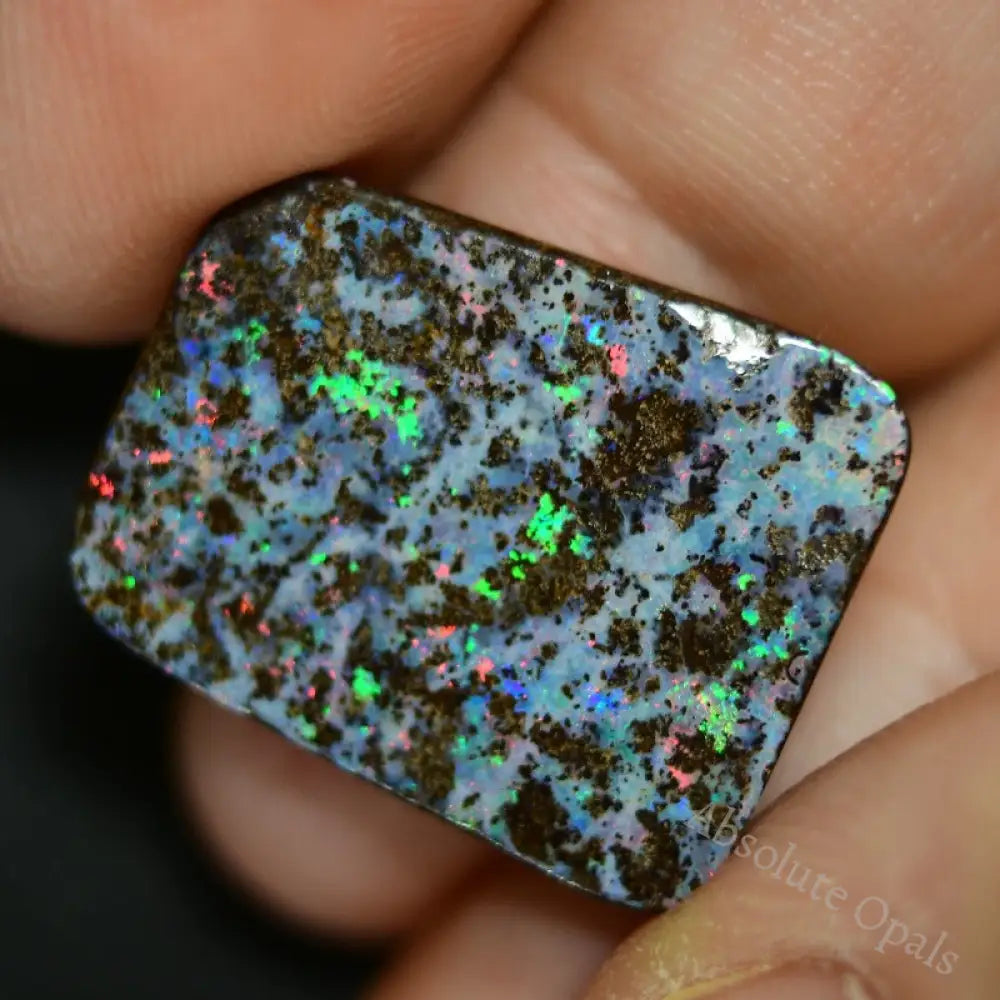 15.09 Cts Australian Boulder Opal Cut Stone