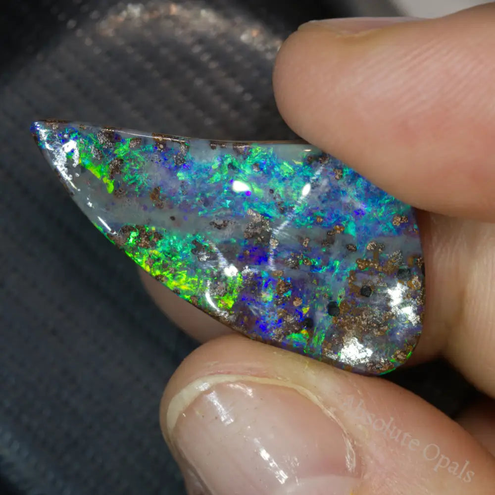 15.14Cts Australian Boulder Opal Cut Stone