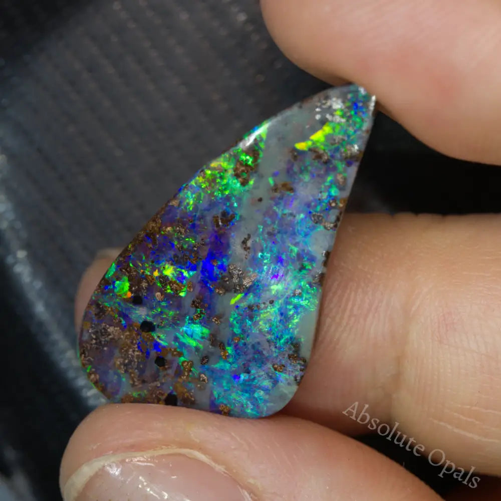 15.14Cts Australian Boulder Opal Cut Stone
