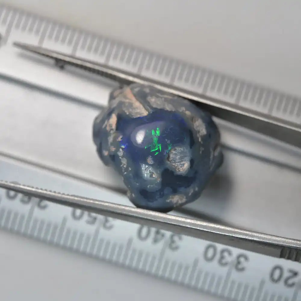 15.20 cts Rough Opal Lightning Ridge Polished Specimen -Directional Classic Script Pattern Opal Specimen