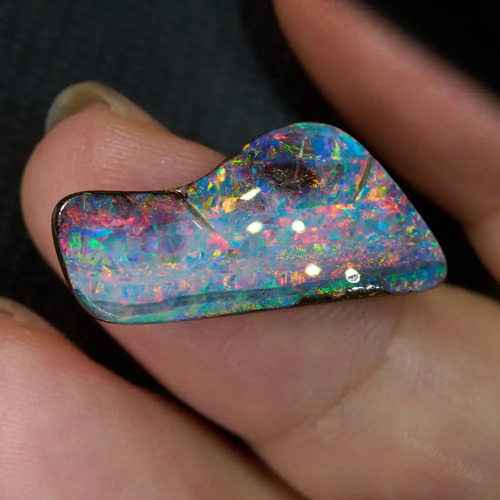 15.56 cts Red Boulder Opal Cut Stone Boulder Opal
