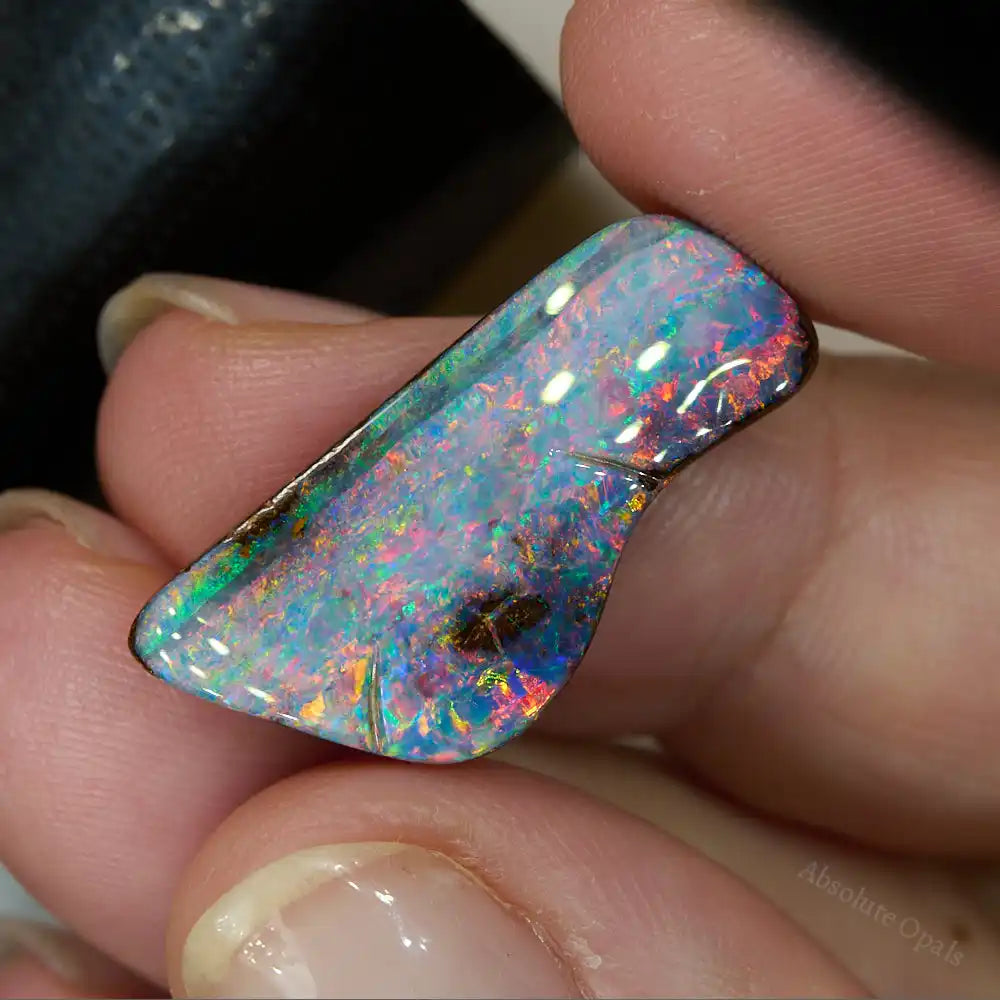 15.56 cts Red Boulder Opal Cut Stone Boulder Opal