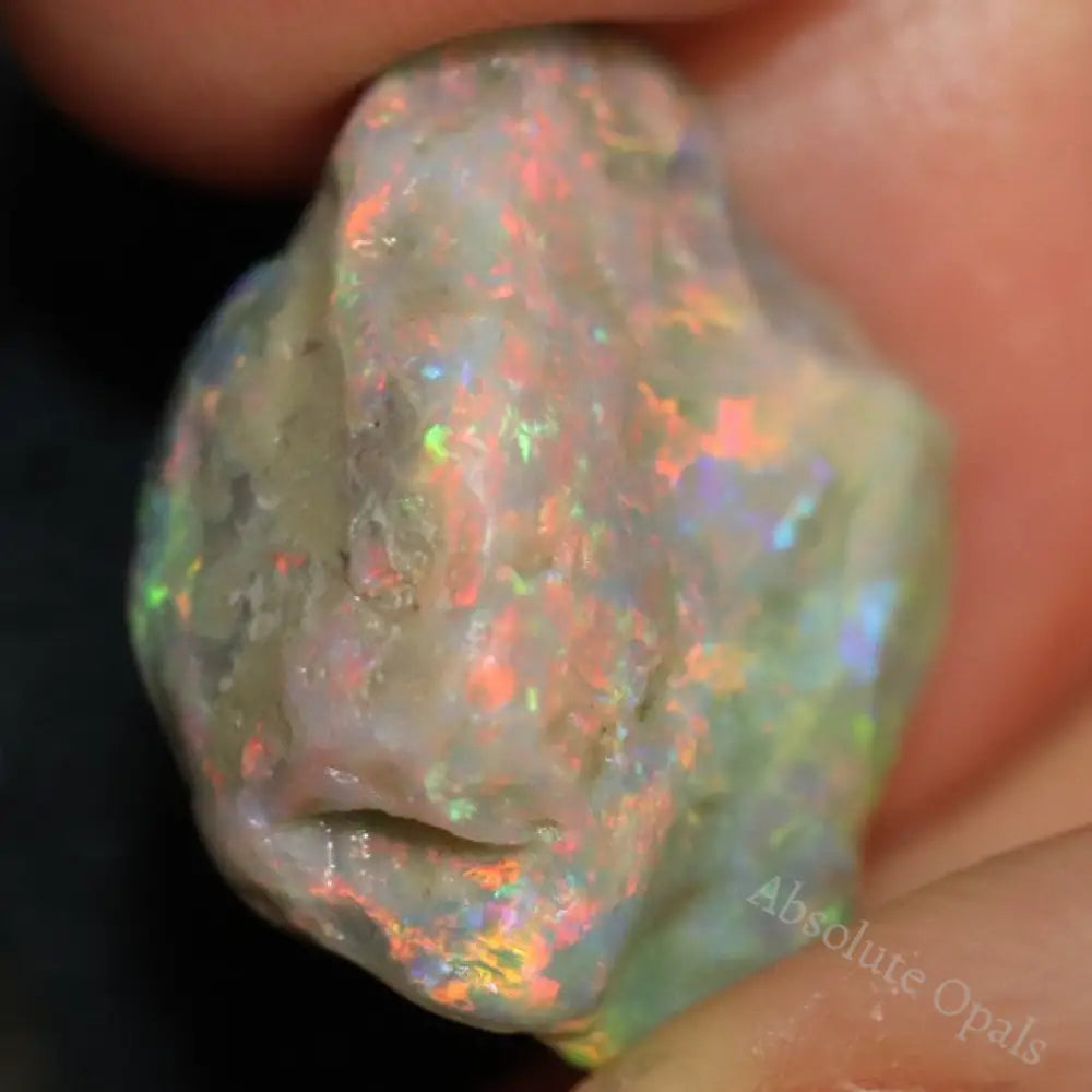16.10 Cts Australian Lightning Ridge Red Opal Rough For Carving