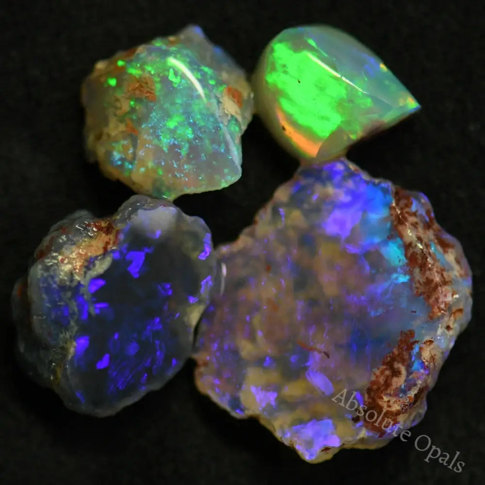 black rough opal