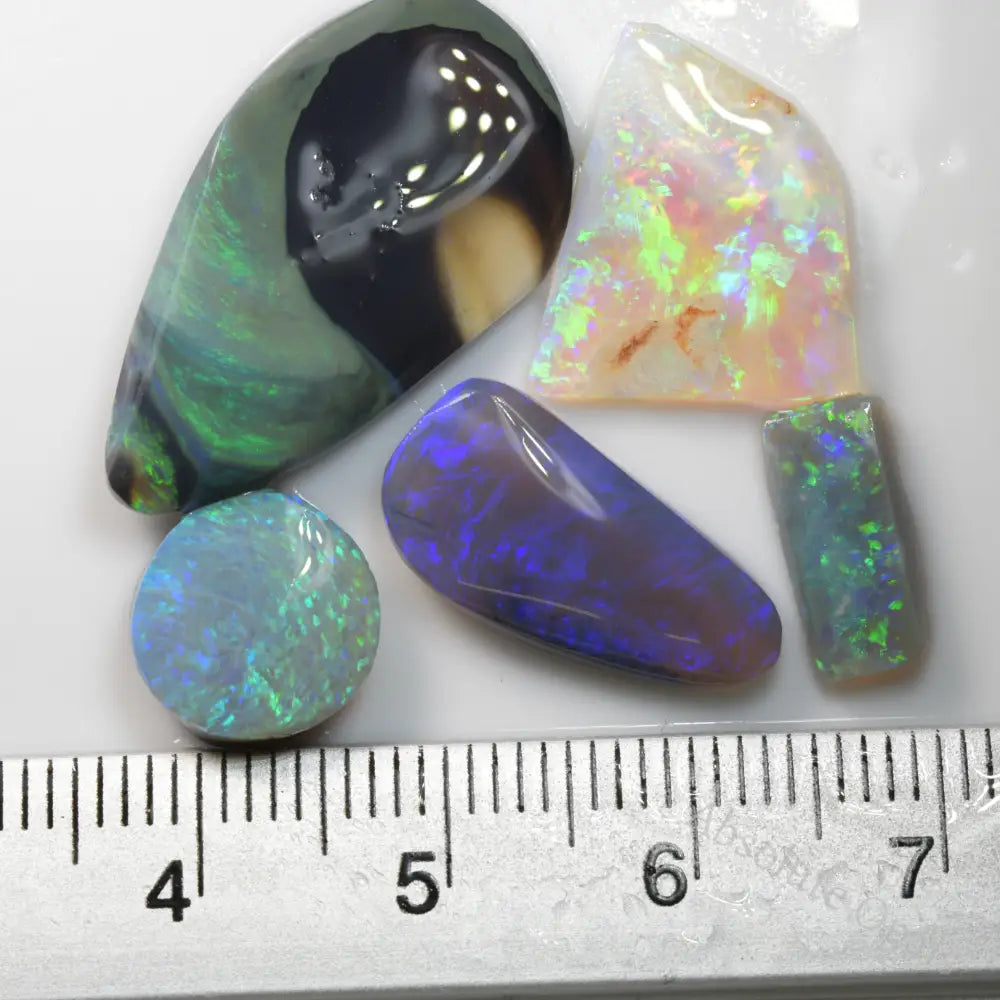 Rough Black Opal Rubs Parcel Lightning Ridge