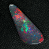 gem opal Australian Black Opal Fire Red Solid Stone, Lightning Ridge