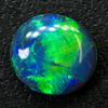 gem green black loose stone