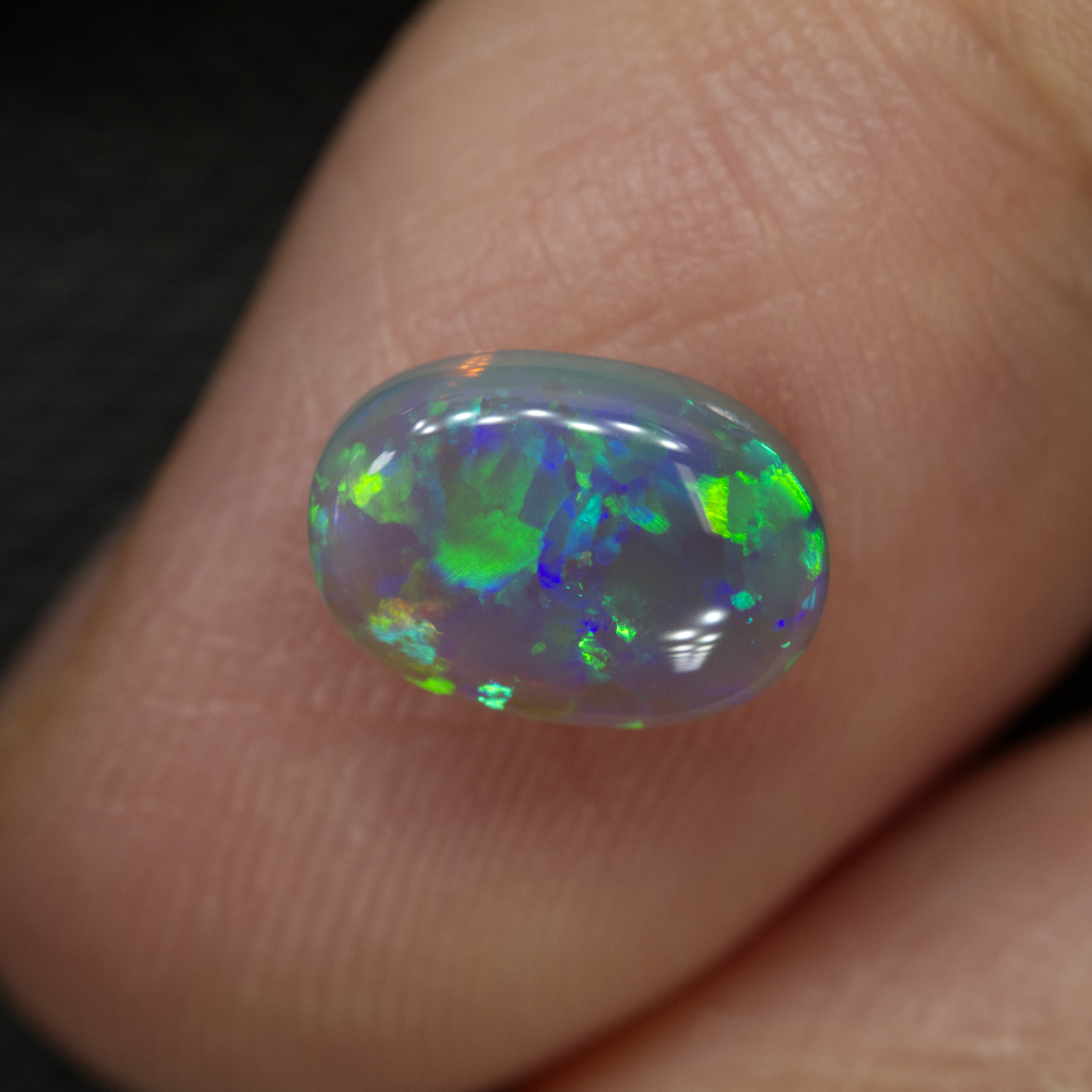 1.60 cts Australian Dark Opal Solid Lightning Ridge Stone
