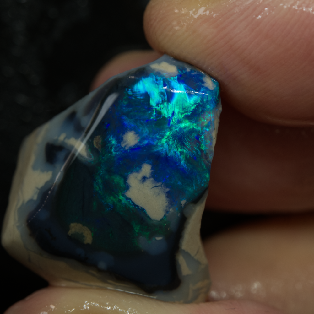 black gem opal