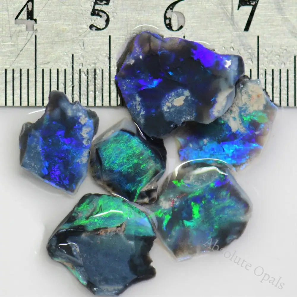 green rough opal