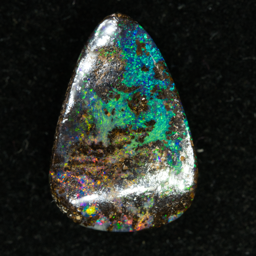 3.29 cts Australian Boulder Opal, Cut Stone