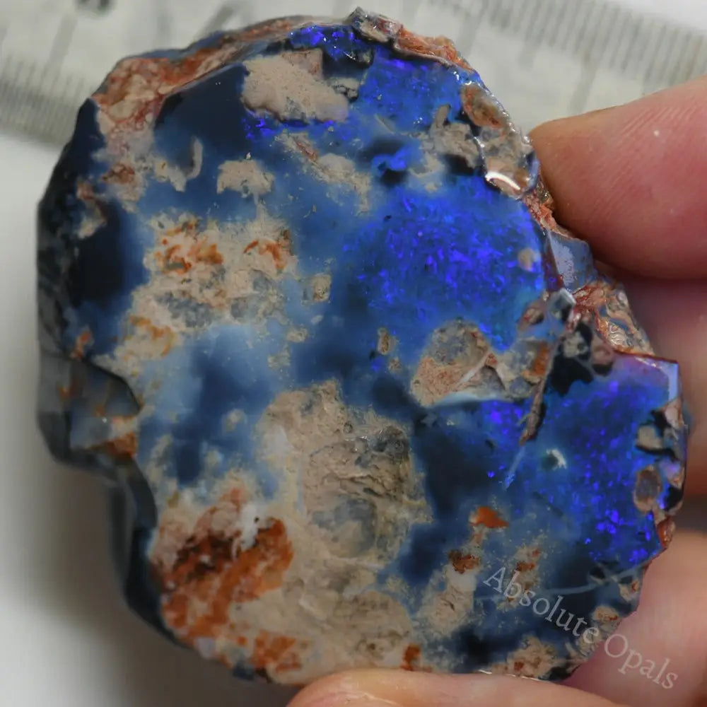 176 Cts Australian Rough Black Opal Lightning Ridge Cmr Single