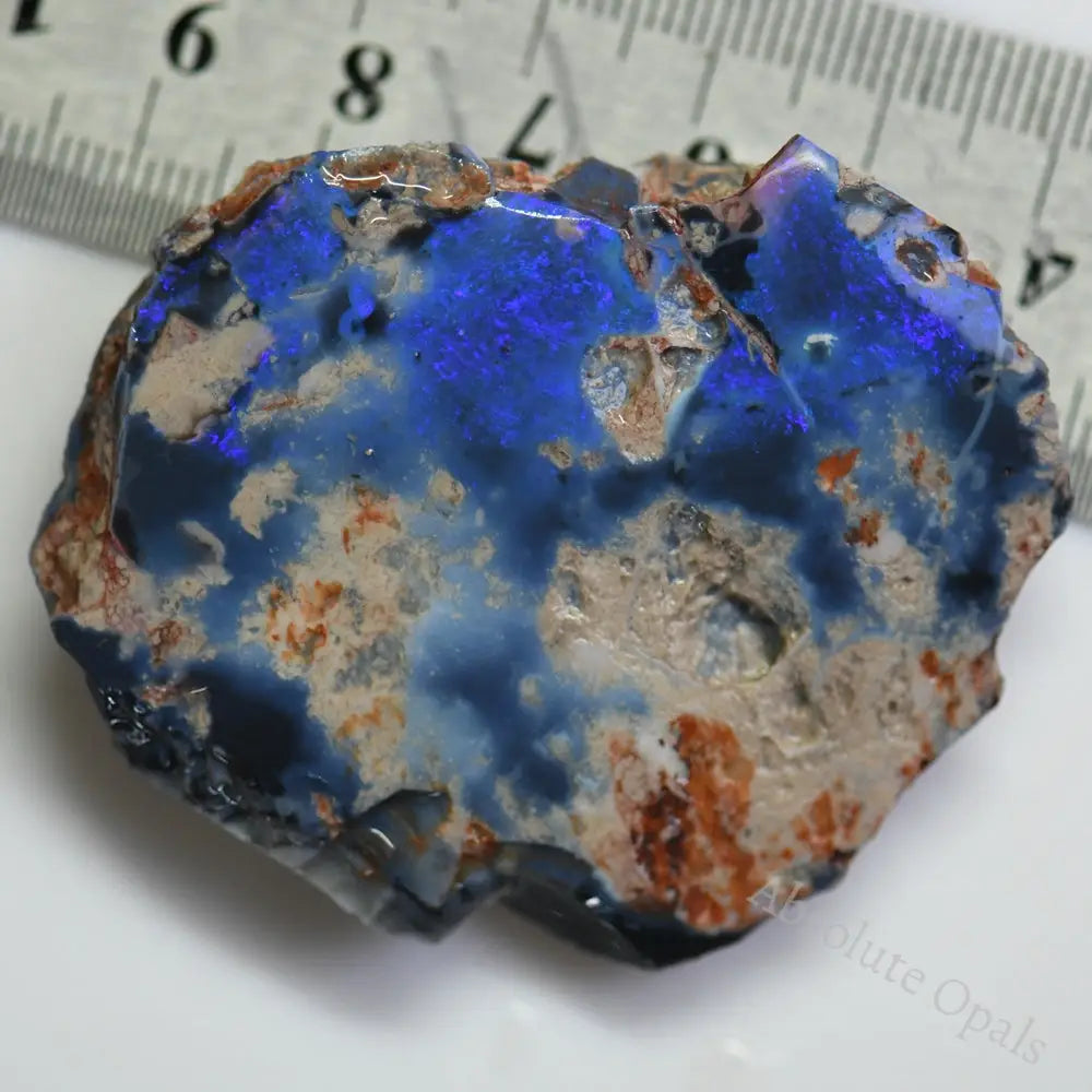 176 Cts Australian Rough Black Opal Lightning Ridge Cmr Single