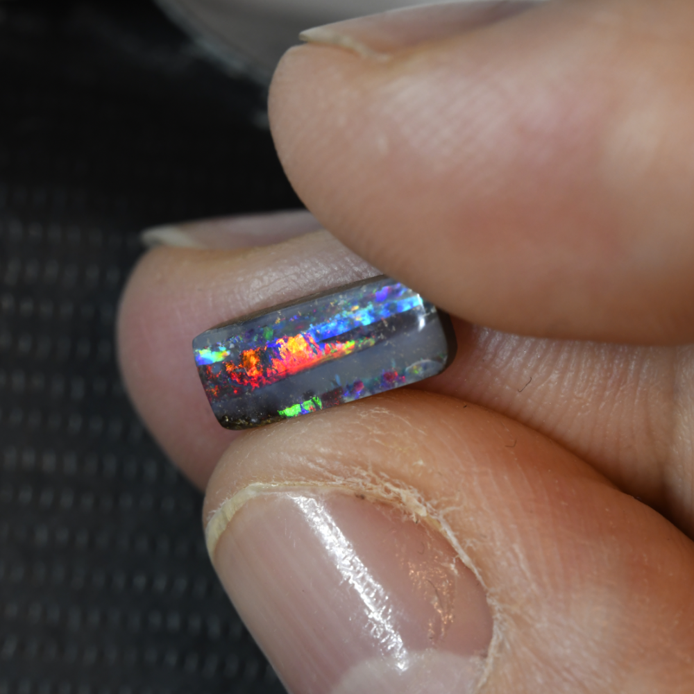 1.58 cts Australian Boulder Opal, Cut Stone
