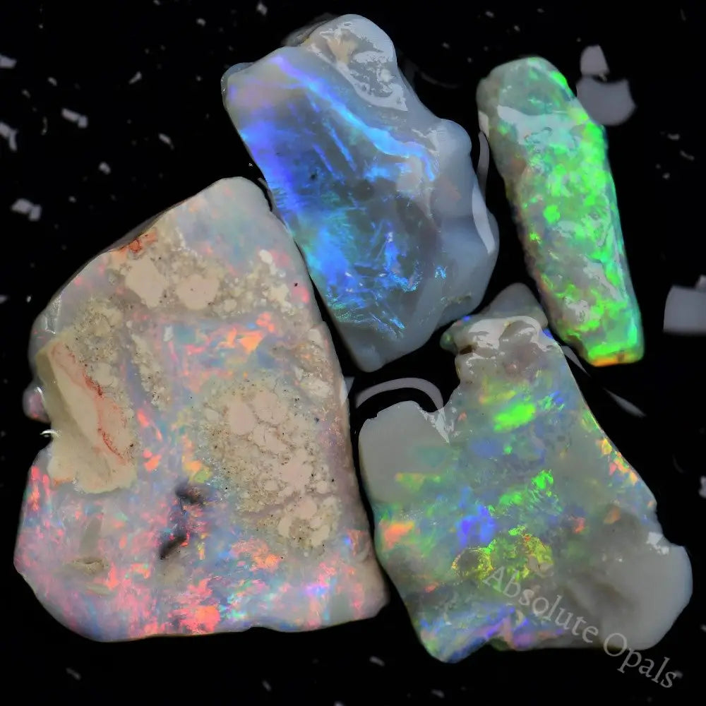 67.4 Cts Australian Rough Black Opal Parcel, Lightning Ridge - Potch A Colour Offcuts 67.4 Cts Australian Rough Black Opal Parcel, Lightning Ridge - Potch A Colour Offcuts