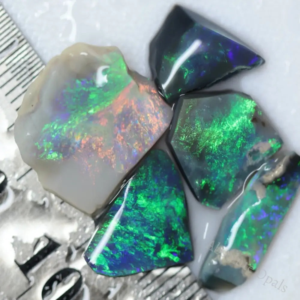 18.2 Cts Australian Rough Opal Parcel Rubs Lightning Ridge Cmr
