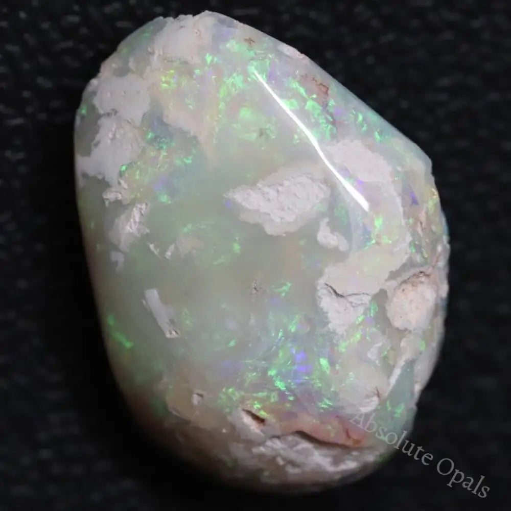 18.25 Cts Australian Semi Black Opal Rough Lightning Ridge Polished Specimen