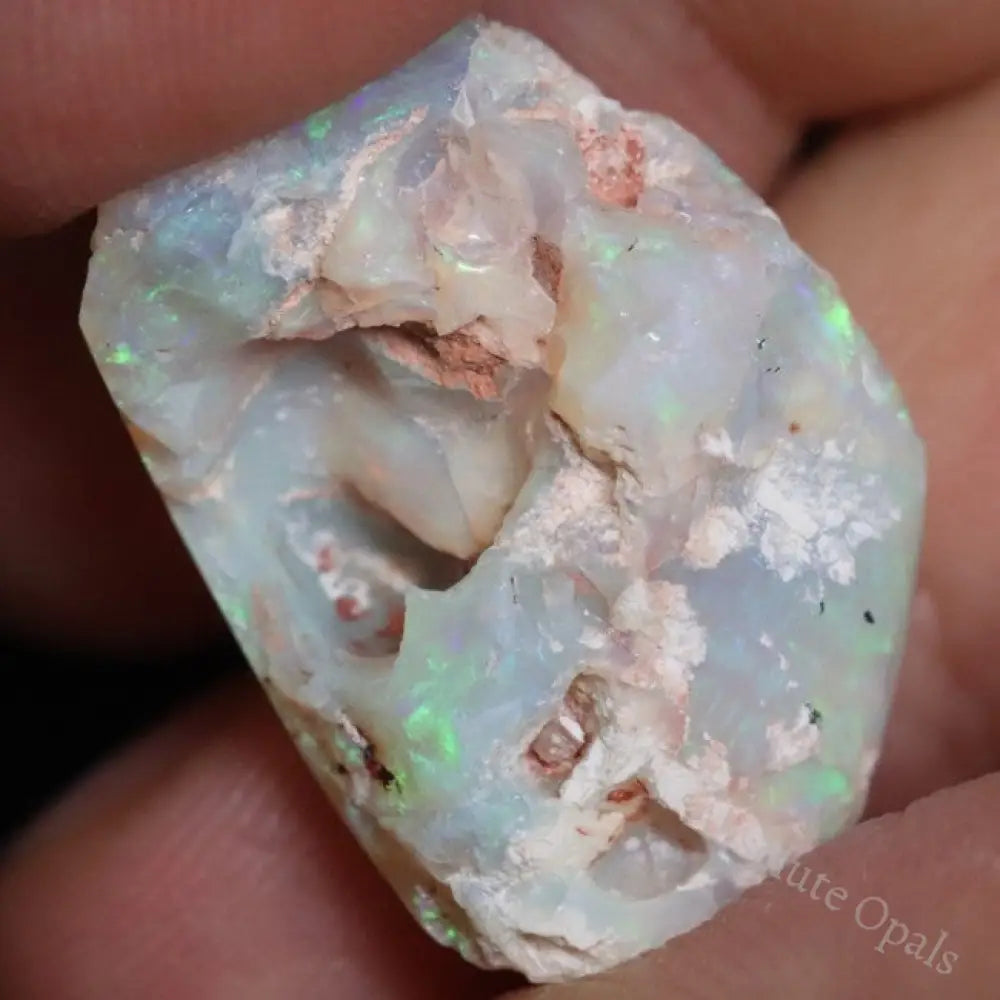 18.25 Cts Australian Semi Black Opal Rough Lightning Ridge Polished Specimen