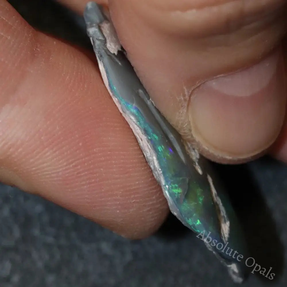 18.50 Cts Australian Black Opal Rough Lightning Ridge Polished Specimen