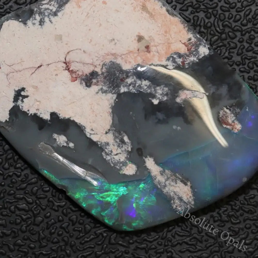 18.50 Cts Australian Black Opal Rough Lightning Ridge Polished Specimen