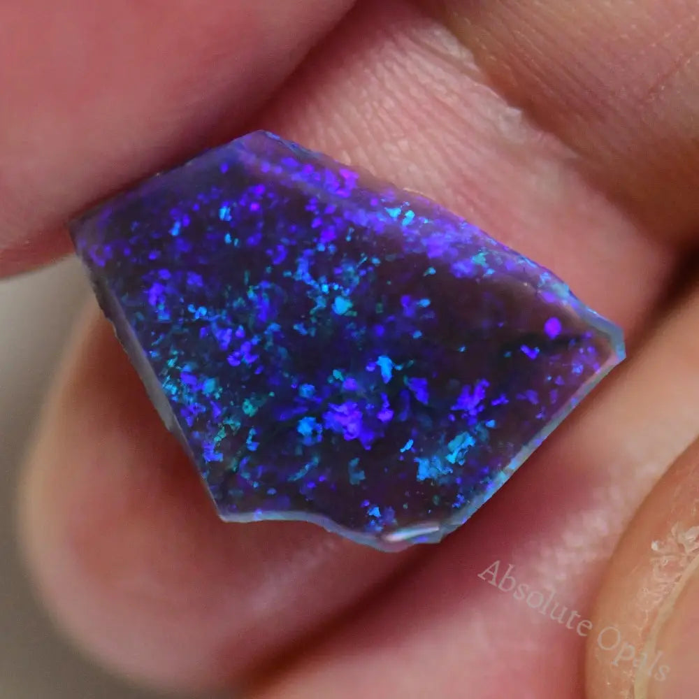 18.9 Cts Australian Black Opal Rough Parcel Rubs Lightning Ridge