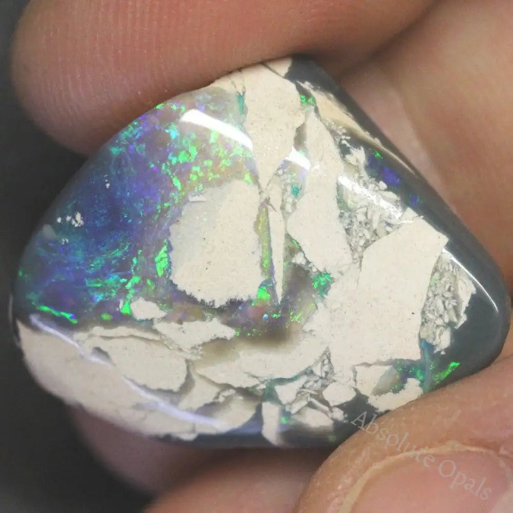 18.9 Cts Australian Opal Rough Lightning Ridge Polished Specimen Solid