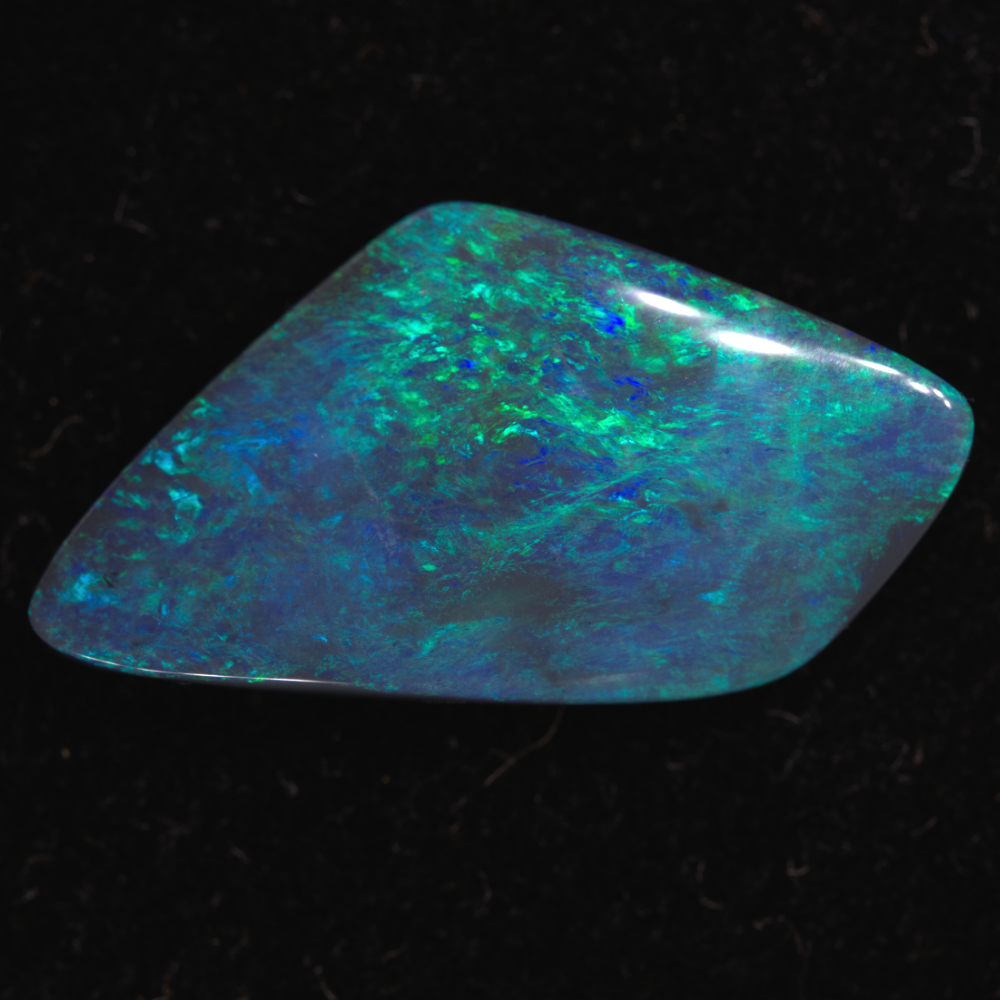 Blue Black Opal Stone 6456  Lightning Ridge Black Opals