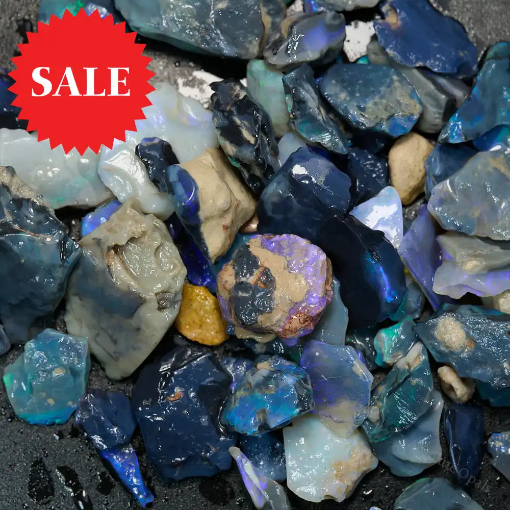 black rough opal
