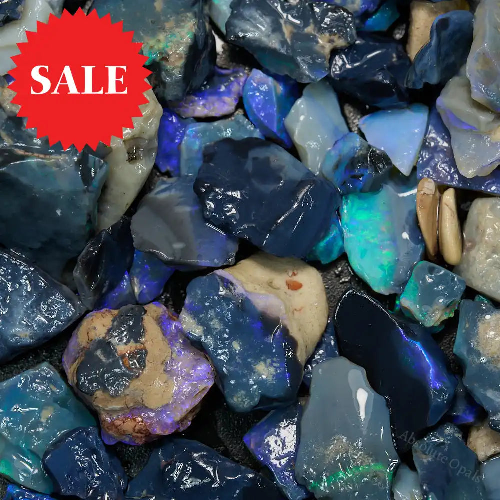 black rough opal