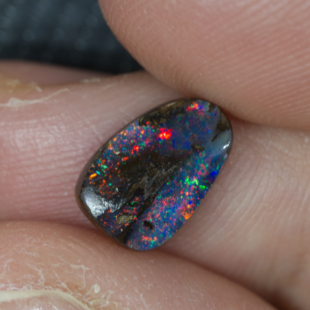 2.18 cts Australian Boulder Opal, Cut Stone