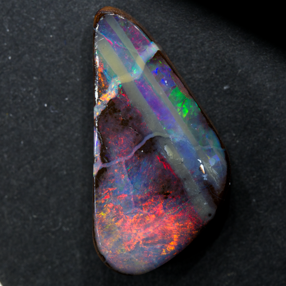 boulder red opal