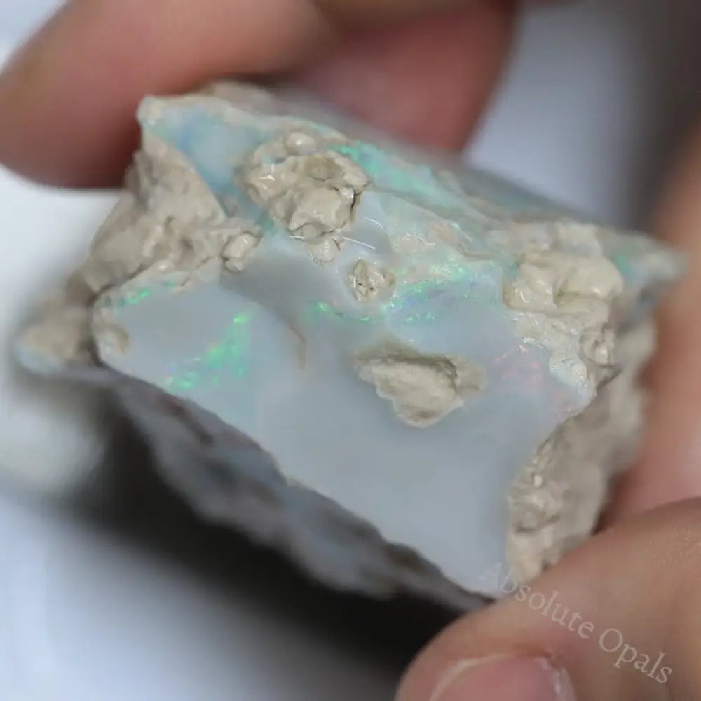 192.40 Cts Single Opal Rough For Carving 45.8X37.3X26.5Mm