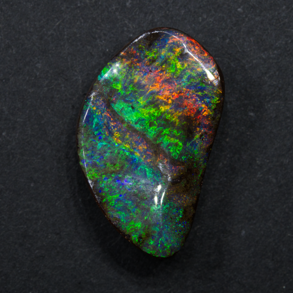 red boulder opal