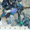 198 cts Rough Black Opal Parcel Lightning Ridge - Potch and Colour CMR Rough Opal