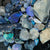 198 cts Rough Black Opal Parcel Lightning Ridge - Potch and Colour CMR Rough Opal
